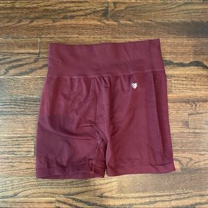 Forever 21 Burgundy Biker Shorts Size L